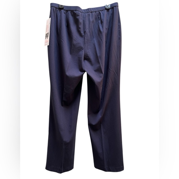 Women’s Navy Blue Straight Leg Dress Pants Size 12P Petite New NWT - Picture 2 of 5